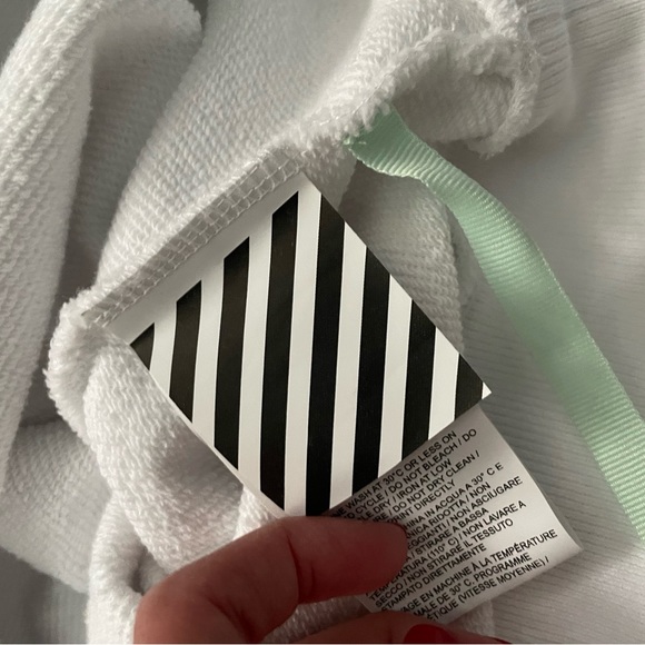 Off-white hoodie with design on back - Picture 8 of 9